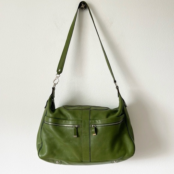 Tod's Miky Nomade Media Bag - Green Shoulder Weekend Bag - Picture 8 of 15